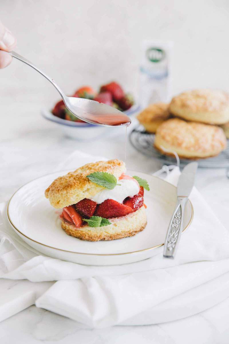 Strawberry Shortcakes with Whipped Cream