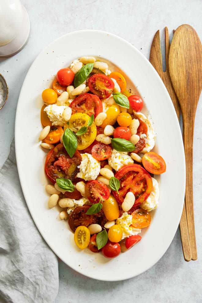Caprese Salad with White Beans