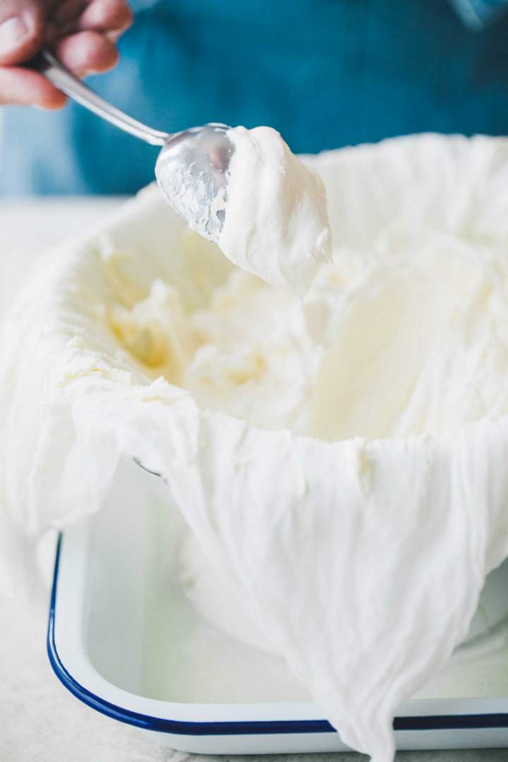Creamy texture of Homemade Mascarpone