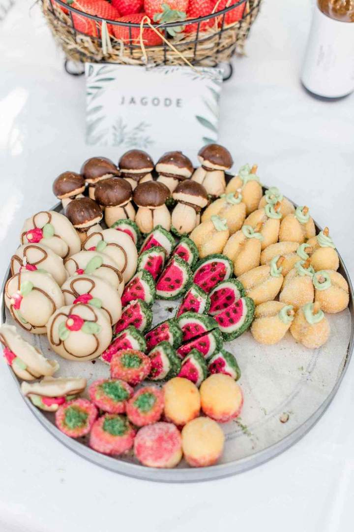 Our intimate spring wedding cookies from jernejkitchen.com